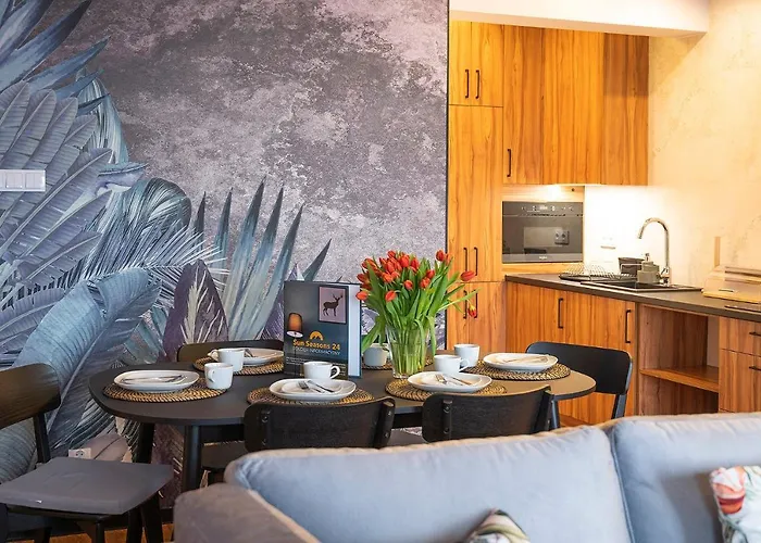 아파트 Elegancki Sun Seasons 24 W Karpaczu Z Sauna I Parkingiem By Renters 카르파츠